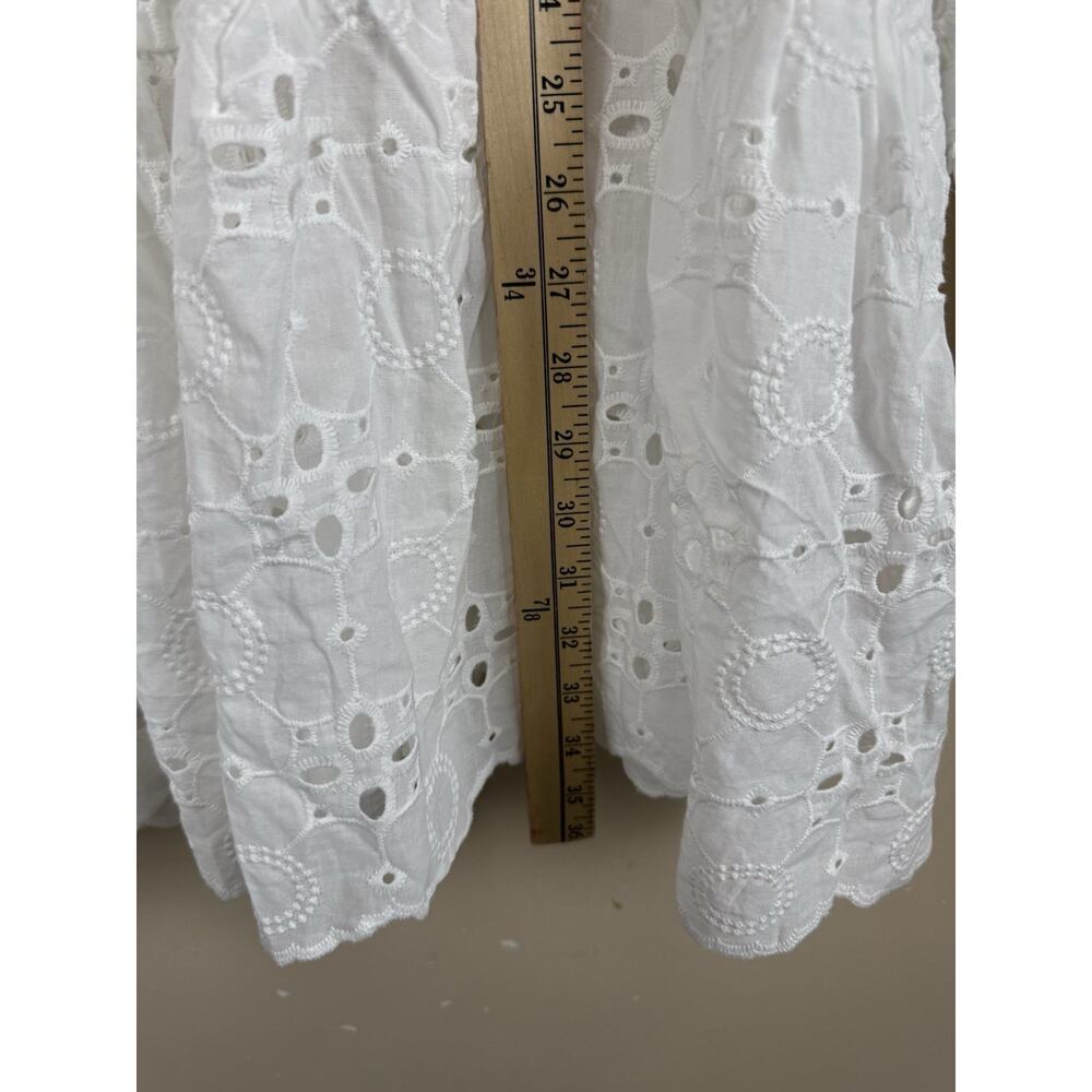 Asap Fashion Group Women’s S White Eyelet Lace Boho Victorian Mini Dress NWT - Picture 15 of 16